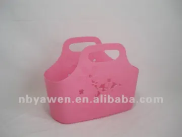 various kinds of baskets with handles