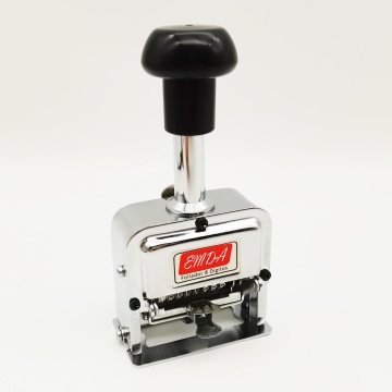 Ningbo Supplier 8 Digits Automatic Self-Inking Number Stamp Sequential Hand Manual Numbering Machine