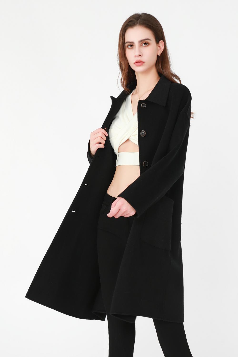 Ladies Long Woolen Coat