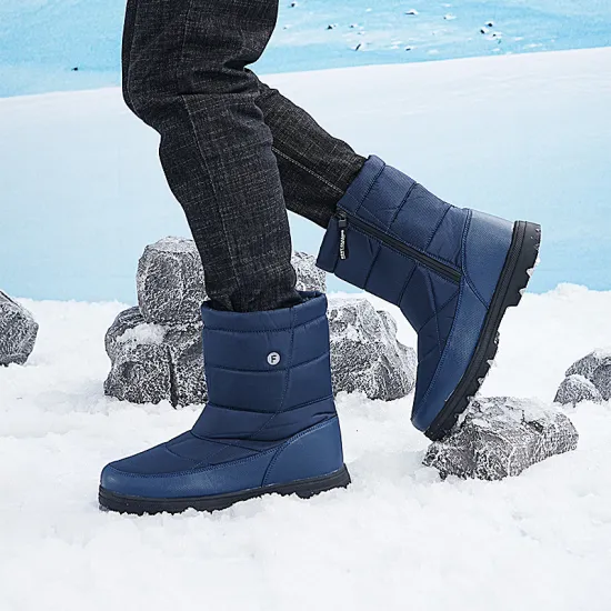 Mid-heel snow boots for senior citizens