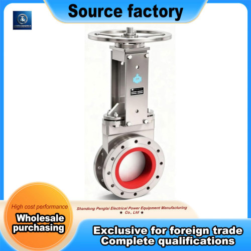 Válvula de compuerta delgada de acero inoxidable de gran calibre
