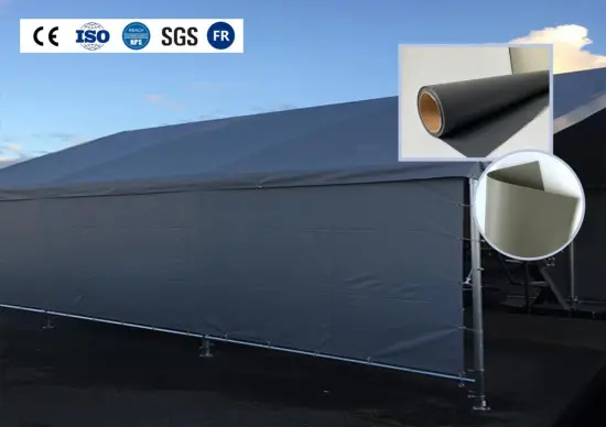 PVC Free Polyolefin hay stack Cover Tarpaulin Fabric