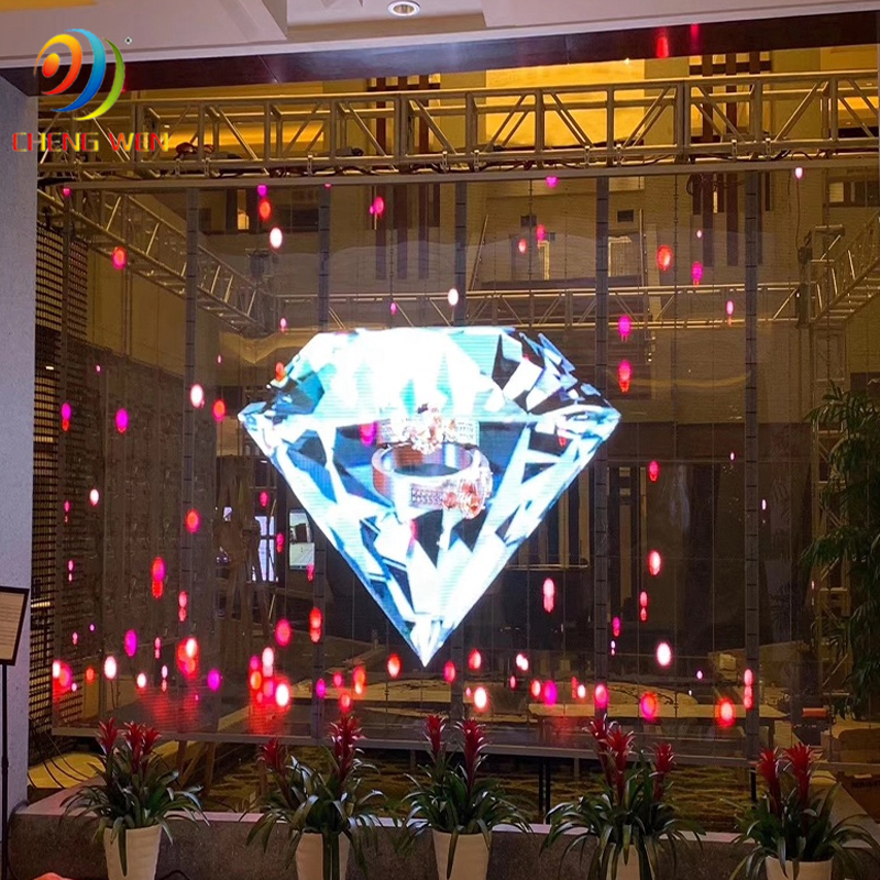 Led Wall P3.91 Transparent led Display Wall