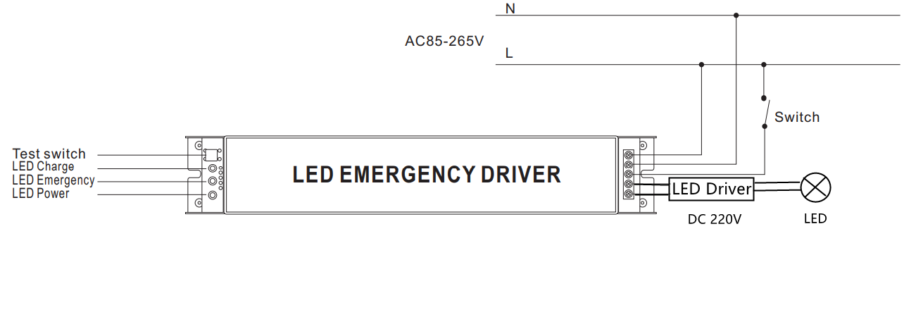 T8 led emergency driver