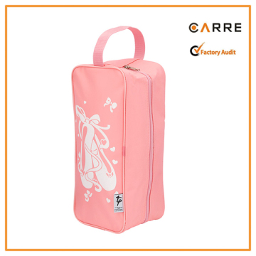 custom made beautiful pink girls ballet shoe bag with handle