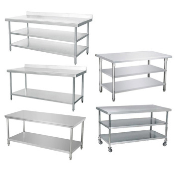 Customized 304 Stainless Steel Work Table and Hospital Crash Cart for Kitchen Projects