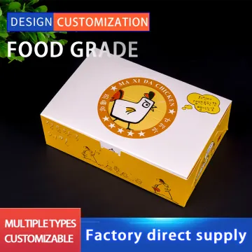 Fried chicken bento box packaging