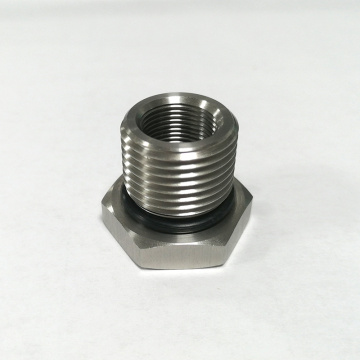 stainless steel oil filter thread adater connector