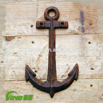 Window Display Accessories Decorative Rusting Metal Boat Anchor