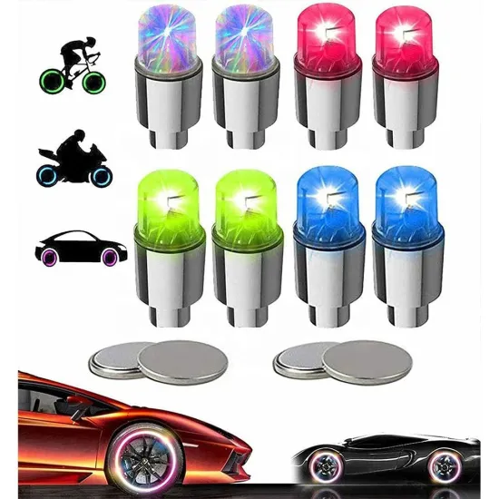 RGB LED Light Tire Rim with Battery for Car, Motorcycle, and Bicycle