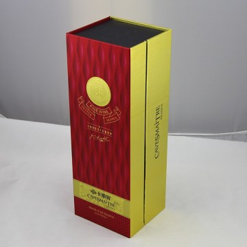 OEM embossing wine display packing box