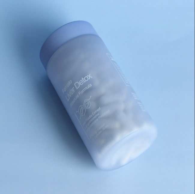 Light blue glass jar3