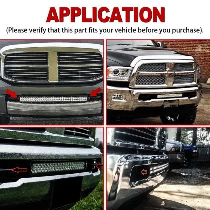 Dodge Ram 2003-2014 20 Inch LED Light Bar Bumper Mount Bracket