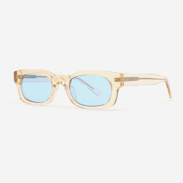 Retro Small Square Acetate Unisex Sunglasses