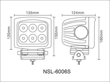 12V/24V 60W C REE Led Work Light round /Work Lamp for ATV, SUV, UTV, Truck, tractor, Offroad Led Fog Light