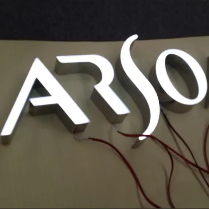 Best quality stainless words and advertising light-emitting words Slotting machine