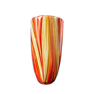 Modern Tall Custom Color Handblown Glass Vases and Lamp Covers for Decor