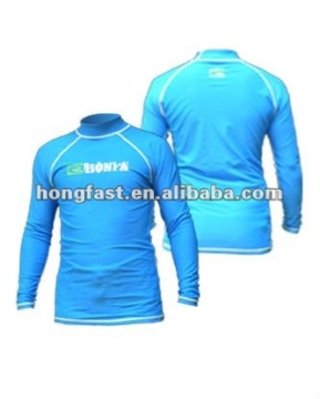nylon rash guards uv 50+ protection any color is available