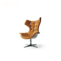 Poltrona Regina II Swivel Painted Steel Armchair