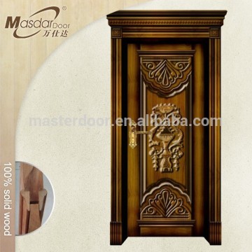 Old antique wood entrance doors residential