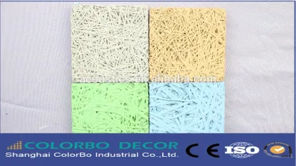 Building materials Interior wood wool acoustic wall panels