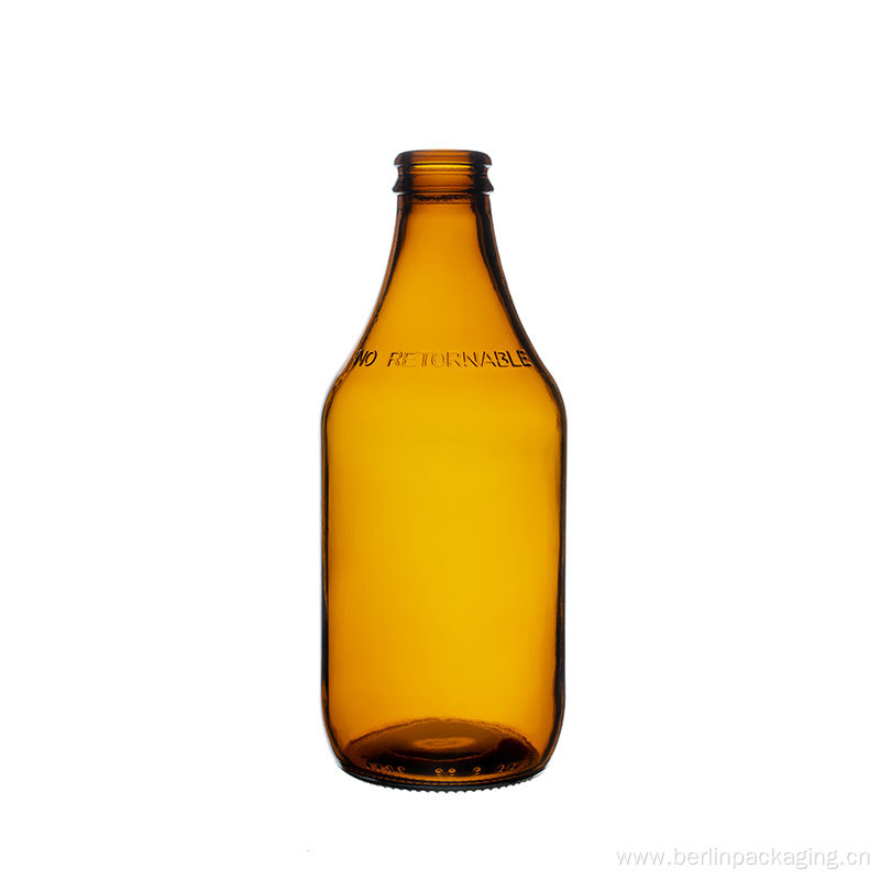 349ml Amber Beer Bottle Short Neck