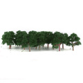 25pcs Model Tree 4cm Green Train Railroad Architecture Diorama Z Scale for DIY Crafts or Building Models