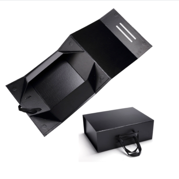 Custom logo black luxury decorative cardboard cosmetic box