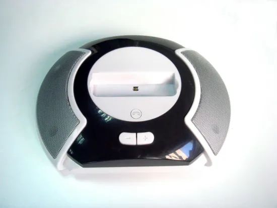 Private mold for iPhone speaker with docking station