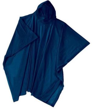 bule Pvc Rain poncho