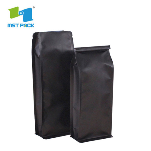 Coffee Side Gusset Bag With Flat Bottom Pouch