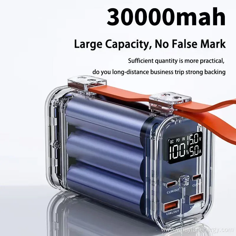 USB Type C 30000mAh 100W Mobile Power Bank