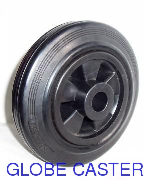 Elasticity Rubber Caster Wheel, Various Sizes Available,MOQ:100pcs