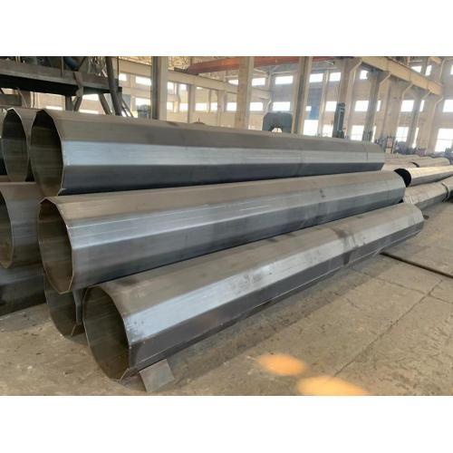 15 Foot Galvanized Pole Galvanized Steel Utility Pole For Electrical Power Factory