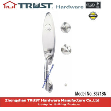 8371SN:TRUST Zinc Alloy Brass cylinder Strong Handle Lockset