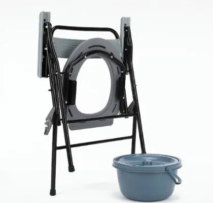 Medical Bathroom Assist Folding Toilet Chair Plastic Toilet Commode Chair Portable Toliet Seat for Patients