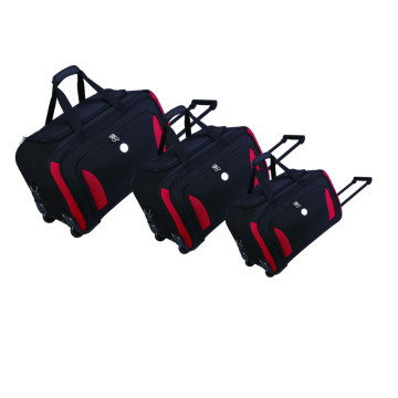 2/3/4/5/6/7/8/9 PCS double colors patches square cargo trolley travel bag set, airport pilot roller luggage traveling bag kits