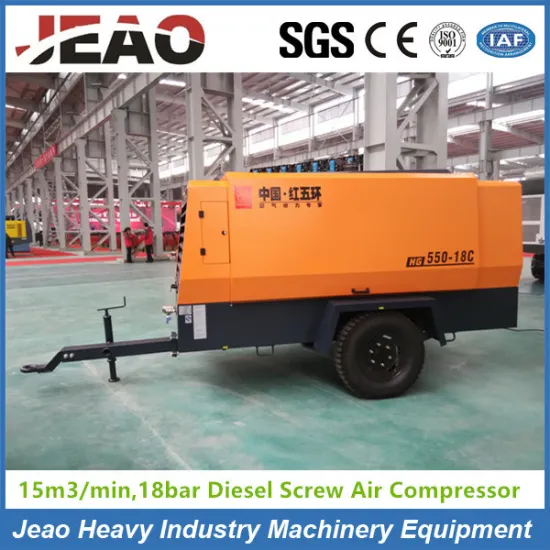 15m3/Min Diesel Portable Rotary Screw Air Compressor with Cunmins Engine
