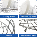 metal chrome dish holder single over dish kitchen storage dishes drying rack