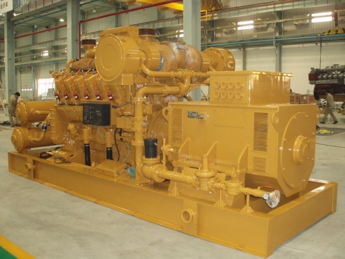 Gas asli Generator Set Powered by Perkins persegi ini Cummins Deutz enjin