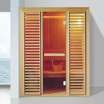 Luxury Glass Wall Sauna Room with Shower