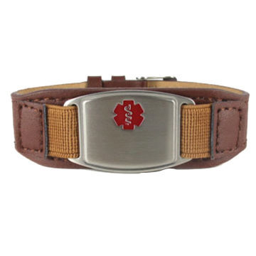 Leather Medical Bracelet