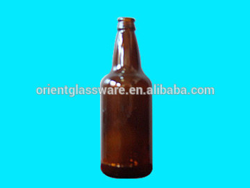 factory supply cheap clear amber 500ml beer glass bottles made in China