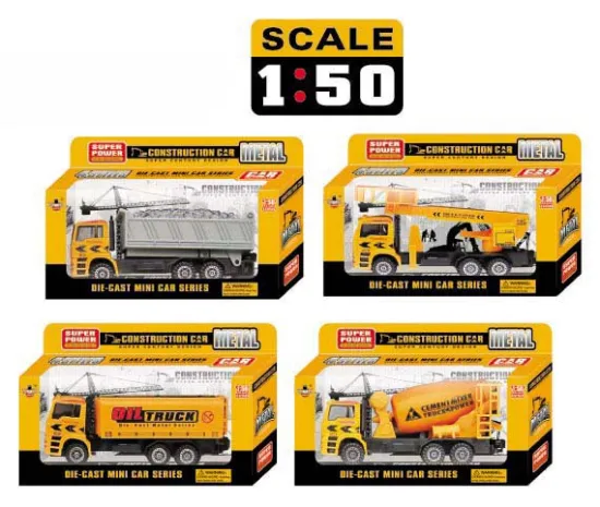 DIE CAST PULL BACK MOBILE MACHINERY SHOP