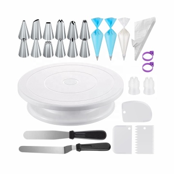 74PCs Cake Decorating Supplies Kit: Includes Turntable, Piping Tips, Spatulas, and More