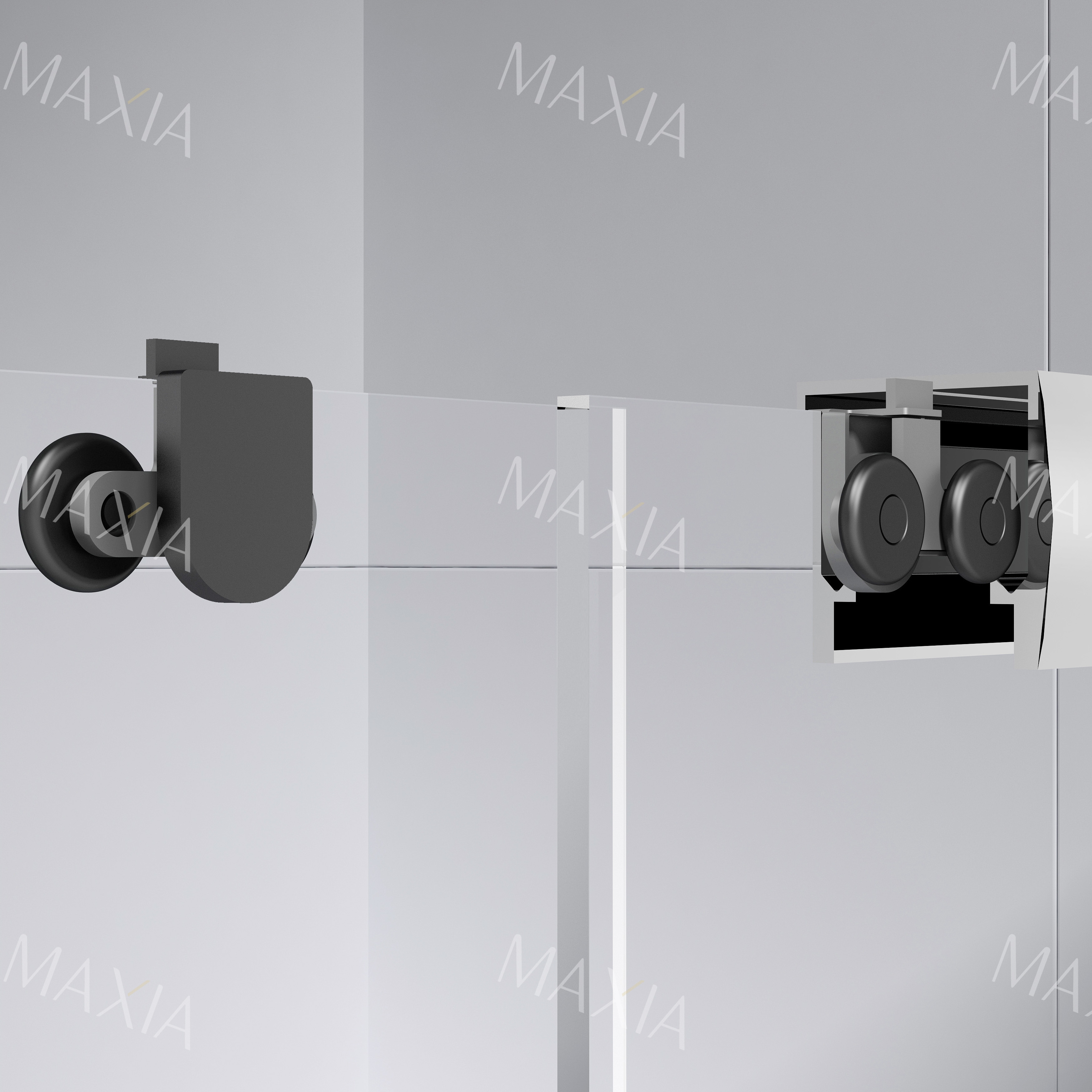 раздвижная стеклянная душевая дверь