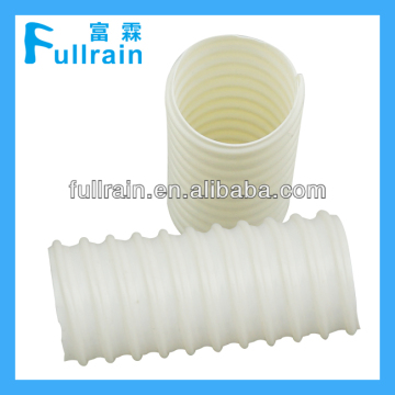 PVC สีขาว PVC ที่มีความยืดหยุ่นท่อลูกฟูกลูกฟูกสำหรับการปล่อยน้ำและการระบายน้ำ