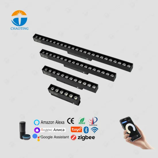 Tuya WiFi Dimmable LED Track Lighting System 48V 20MM 3000K 4000K 6000K COB Linear LED Magnetic Grille Lights