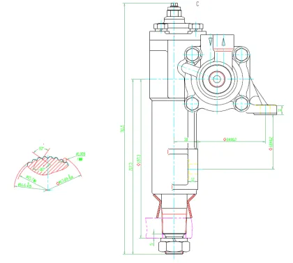 Hydraulic Steering Gearbox for Foton Pickup