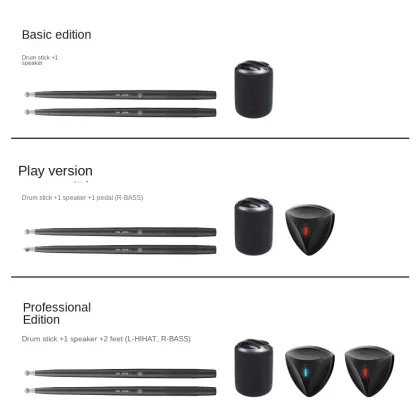 Digital Somatosensory Virtual Drum Kit: Electronic Air Drumsticks for Smart, Portable Drums